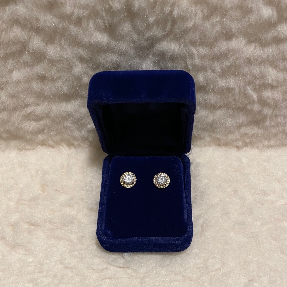 Lord & Taylor Gold Round Stud Earrings